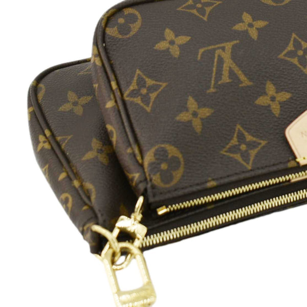 LOUIS VUITTON Multi Pochette Accessoires Monogram Canvas Crossbody Bag Brown