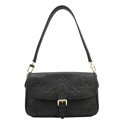 LOUIS VUITTON  Diane Empreinte Leather Crossbody Bag Black