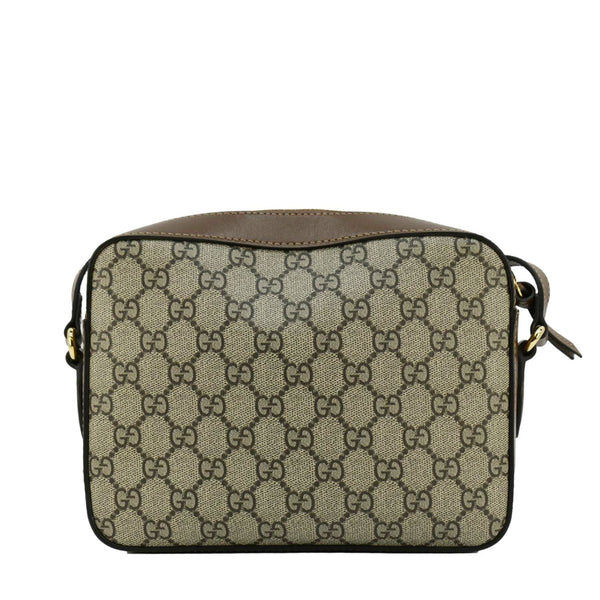 GUCCI Horsebit 1955 Small GG Supreme Canvas Shoulder Bag Beige 645454
