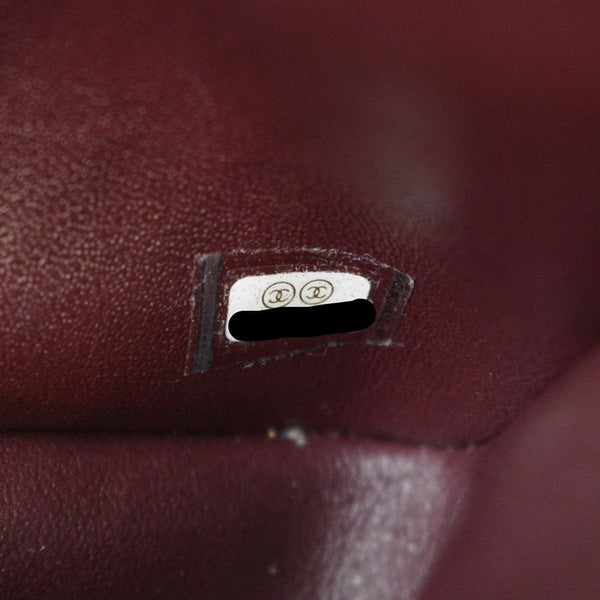 CHANEL Classic Jumbo  Double Flap Quilted Caviar Leather Shoulder Bag Black