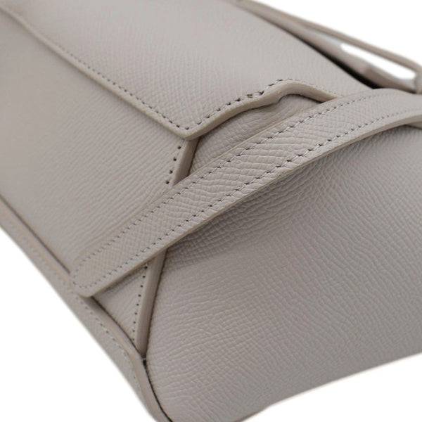 CELINE Nano Belt Grained Leather Shoulder Bag Light Pink