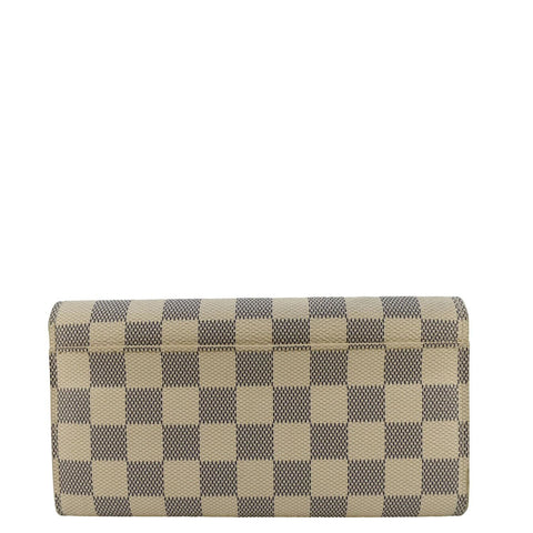 LOUIS VUITTON Sarah Damier Azur Wallet White