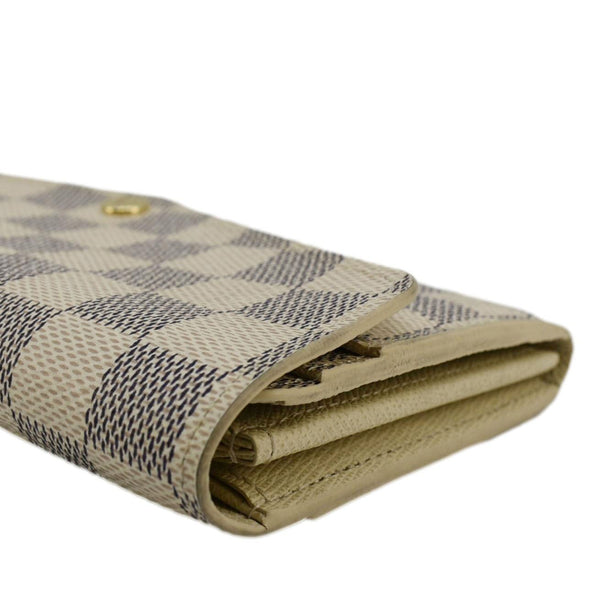 LOUIS VUITTON Sarah Damier Azur Wallet White