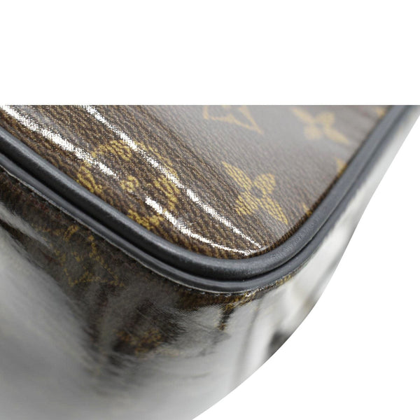 LOUIS VUITTON Keepall 50 Bandouliere Monogram Glaze Canvas Travel Bag Brown