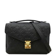 LOUIS VUITTON Metis Pochette Empreinte Leather Crossbody Bag Black