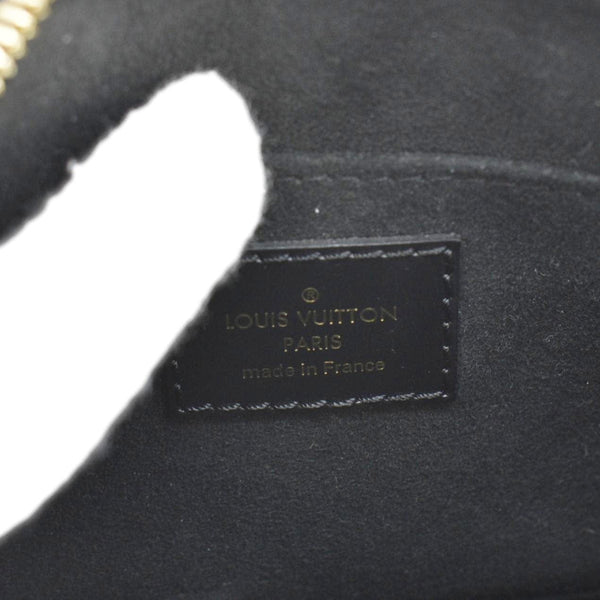 LOUIS VUITTON Alma BB Epi Leather Satchel Bag Black