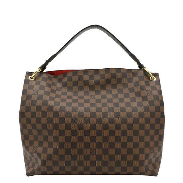 LOUIS VUITTON Graceful MM Damier Ebene Shoulder Bag Brown