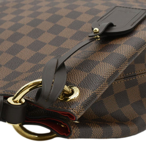 LOUIS VUITTON Graceful MM Damier Ebene Shoulder Bag Brown