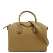 GIVENCHY Antigona Small Leather Shoulder Bag Beige