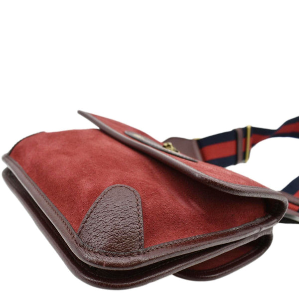 GUCCI Neo Vintage Suede Crossbody Bag Red 501050