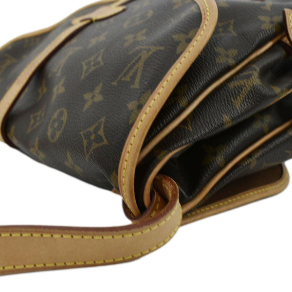 LOUIS VUITTON Saumur 30 Monogram Canvas Crossbody Bag Brown