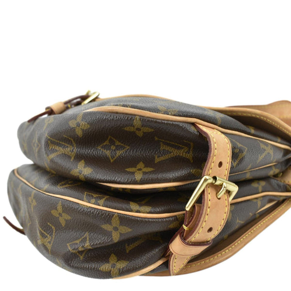 LOUIS VUITTON Saumur 30 Monogram Canvas Crossbody Bag Brown