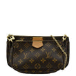 LOUIS VUITTON Multi Pochette Accessoires Monogram Canvas Crossbody Bag Brown