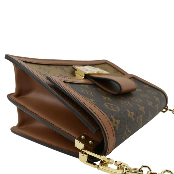 LOUIS VUITTON Dauphine MM Monogram Reverse Canvas Shoulder Bag Brown