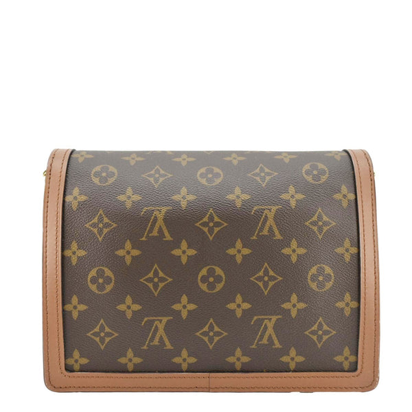 LOUIS VUITTON Dauphine MM Monogram Reverse Canvas Shoulder Bag Brown