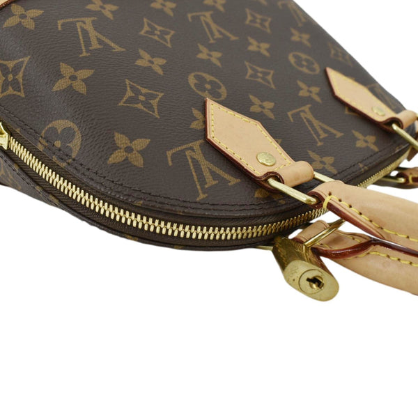 LOUIS VUITTON Alma BB Monogram Canvas Satchel Crossbody Bag Brown