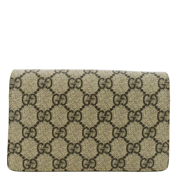 GUCCI Dionysus Super Mini GG Supreme Canvas Crossbody Bag Taupe 476432