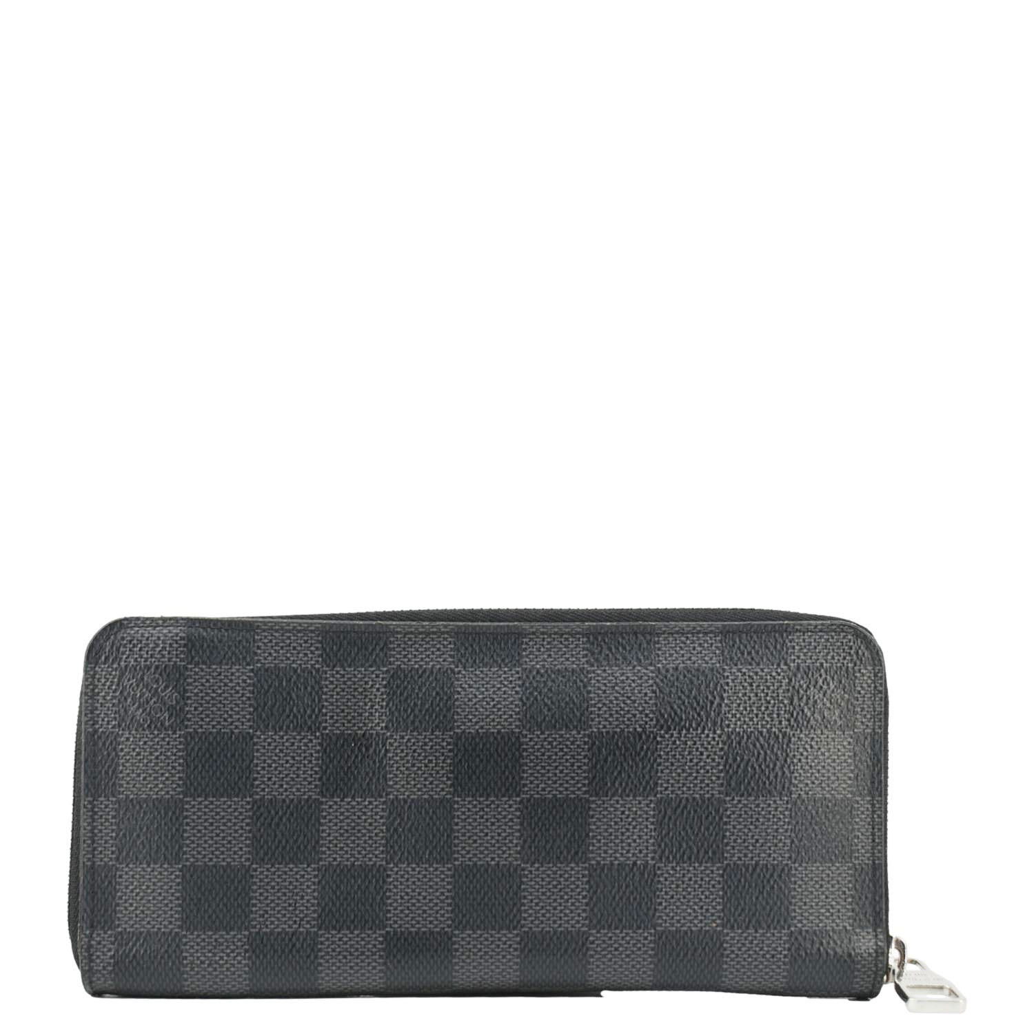 LOUIS VUITTON Damier Graphite Vertical Black Zippy Wallet