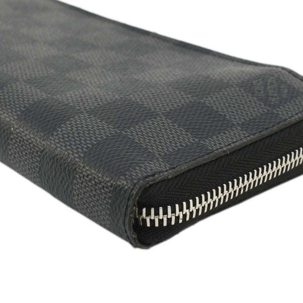 LOUIS VUITTON Damier Graphite Vertical Zippy Wallet Black