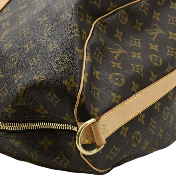 LOUIS VUITTON Keepall 60 Bandouliere Monogram Canvas Travel Bag Brown
