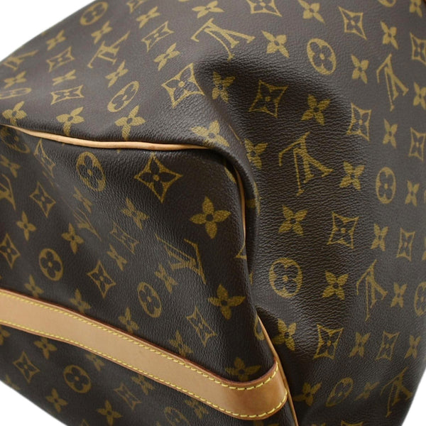 LOUIS VUITTON Keepall 60 Bandouliere Monogram Canvas Travel Bag Brown