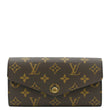 LOUIS VUITTON Sarah Monogram Canvas Wallet Brown
