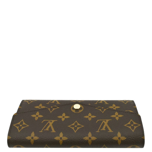 LOUIS VUITTON Sarah Monogram Canvas Wallet Brown