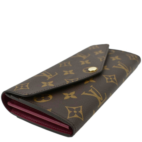 LOUIS VUITTON Sarah Monogram Canvas Wallet Brown