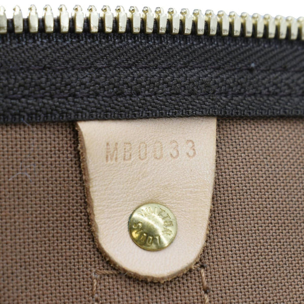 LOUIS VUITTON Keepall 60 Bandouliere Monogram Canvas Travel Bag Brown