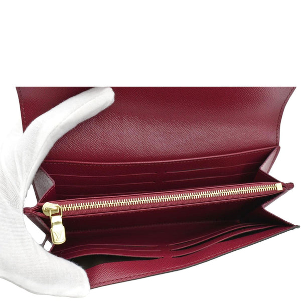 LOUIS VUITTON Sarah Monogram Canvas Wallet Brown