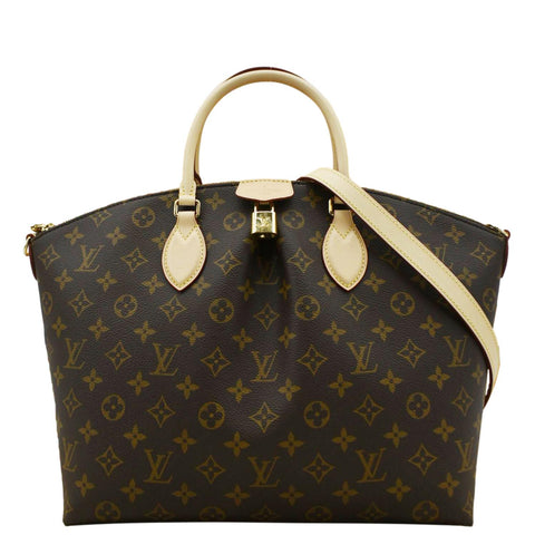 LOUIS VUITTON Boetie MM Monogram Canvas Shoulder Bag Brown