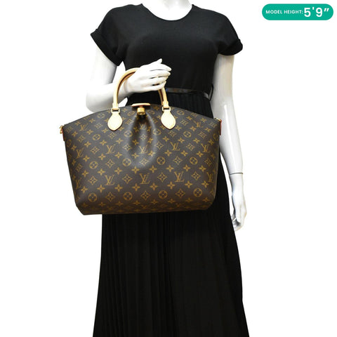 LOUIS VUITTON Boetie MM Monogram Canvas Shoulder Bag Brown