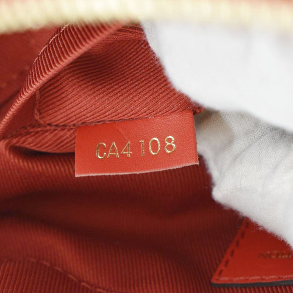 LOUIS VUITTON Saintonge Monogram Canvas Crossbody Bag Coquelicot