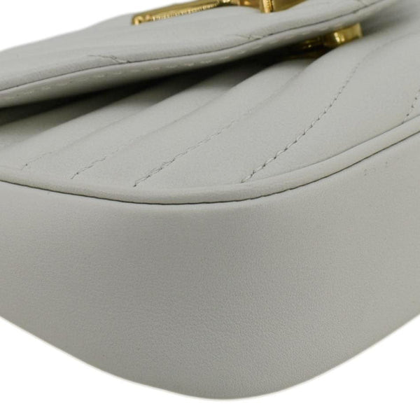 LOUIS VUITTON New Wave Multi Pochette Leather Chain Shoulder Bag White