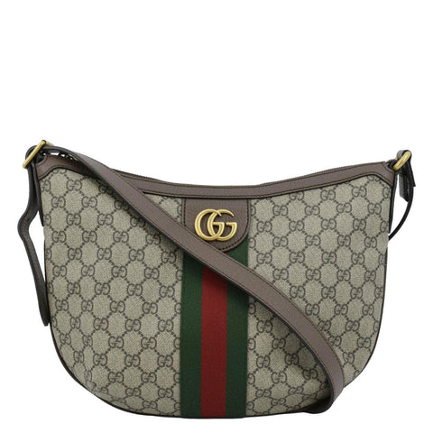 GUCCI Ophidia GG Supreme Canvas Shoulder Bag Beige 598125