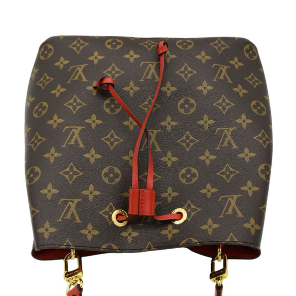 LOUIS VUITTON Neonoe Monogram Canvas Shoulder Bag Poppy