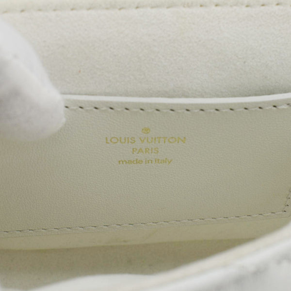 LOUIS VUITTON New Wave Multi Pochette Leather Chain Shoulder Bag White