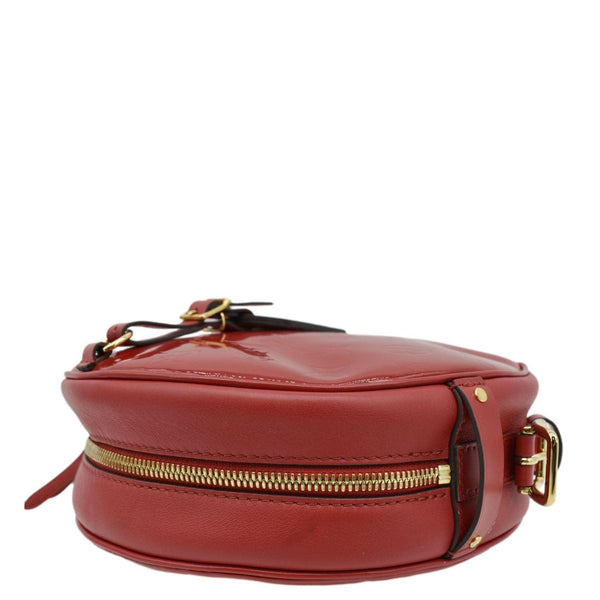 LOUIS VUITTON Boite Chapeau Mini Monogram Vernis Shoulder Bag Red