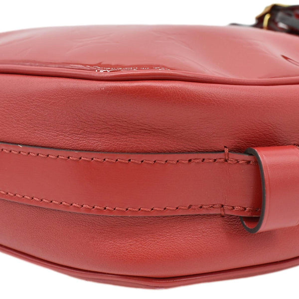 LOUIS VUITTON Boite Chapeau Mini Monogram Vernis Shoulder Bag Red
