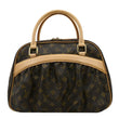 LOUIS VUITTON Mizi Vienna Monogram Canvas Satchel Bag Brown