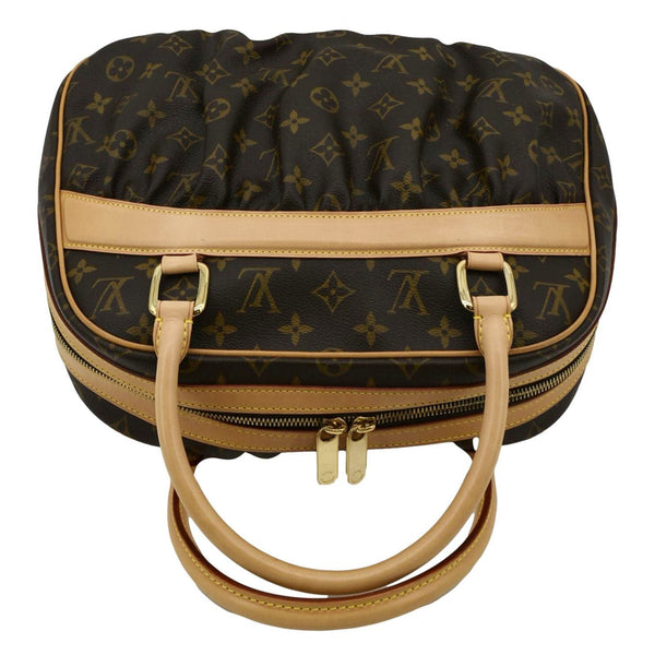 LOUIS VUITTON Mizi Vienna Monogram Canvas Satchel Bag Brown