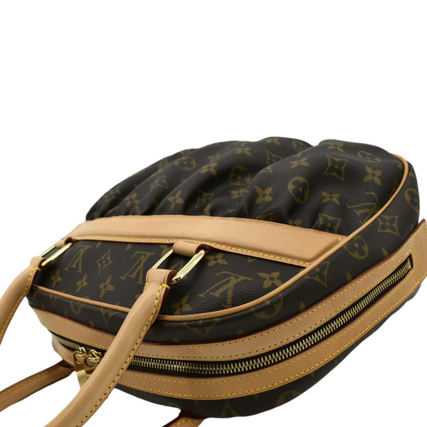 LOUIS VUITTON Mizi Vienna Monogram Canvas Satchel Bag Brown