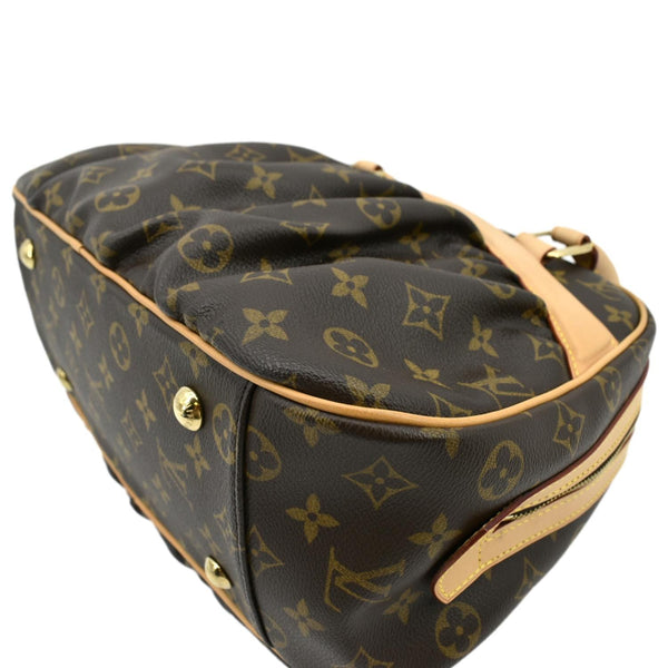 LOUIS VUITTON Mizi Vienna Monogram Canvas Satchel Bag Brown