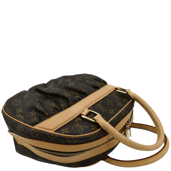 LOUIS VUITTON Mizi Vienna Monogram Canvas Satchel Bag Brown