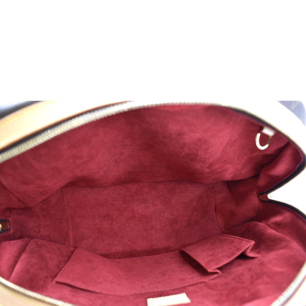 LOUIS VUITTON Mizi Vienna Monogram Canvas Satchel Bag Brown