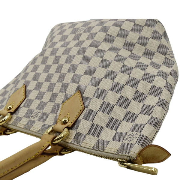 LOUIS VUITTON Saleya PM Damier Azur Tote Shoulder Bag Brown