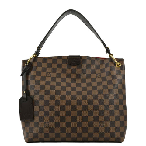 LOUIS VUITTON Graceful PM Damier Ebene Shoulder Bag Brown