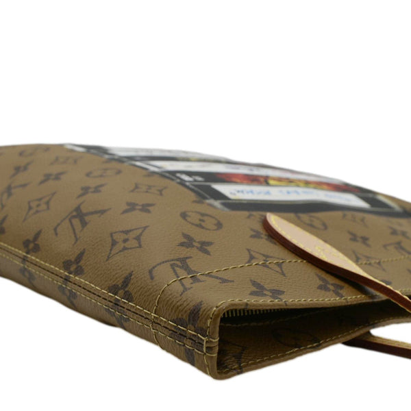 LOUIS VUITTON Carry It Monogram Reverse Canvas Tote  Bag Brown