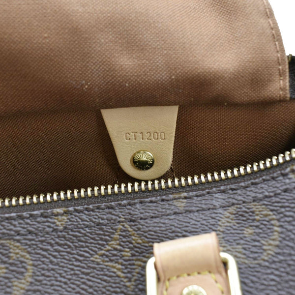 LOUIS VUITTON Speedy 30 Monogram Canvas Satchel Bag Brown