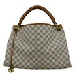 LOUIS VUITTON Artsy MM Damier Azur Hobo Bag White